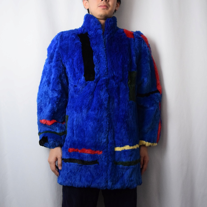 【SALE】 クレイジーパターン ラビットファージャケット M