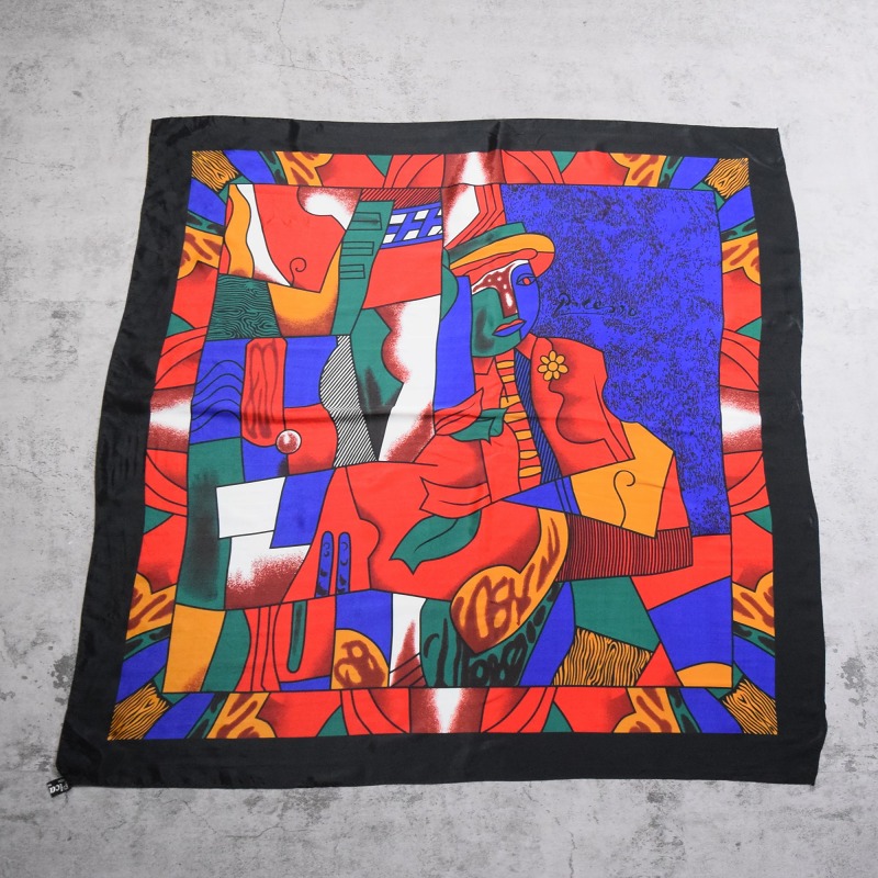 レディース 古着 90s Picasso ピカソ キュビズム アート レーヨン ジャケット ブルゾン XL 古着 - 古着 通販 ヴィンテージ 古着屋  Dracaena ドラセナ