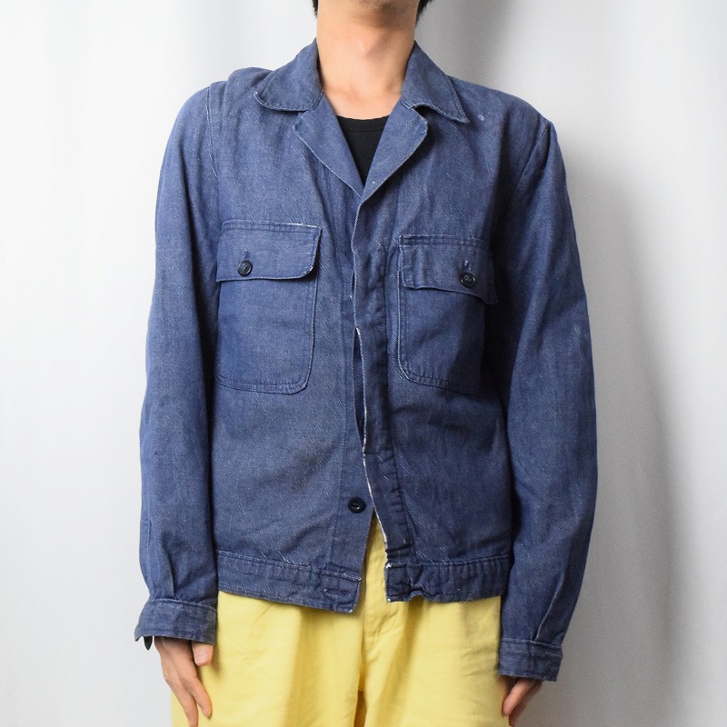 〜60's EURO KLM KLEDING コットンワークジャケット SIZE102