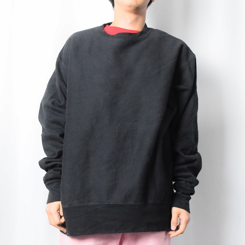 Champion REVERSE WEAVE 目無し スウェット BLACK L
