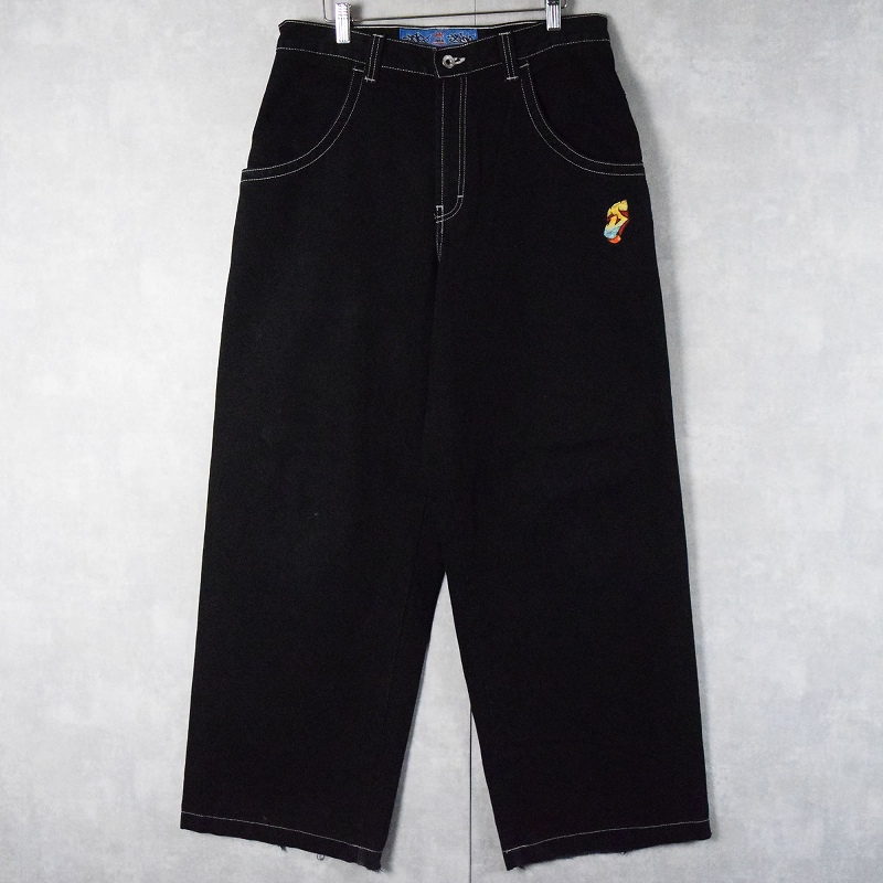90's JNCO JEANS BAGGY DENIM PANTS 90年代 ジンコジーンズ ルーズフィット ワイドデニムパンツ 色落ち バギー 極太  W31 MADE IN U.S.A.【1000A1816】【送料無料】