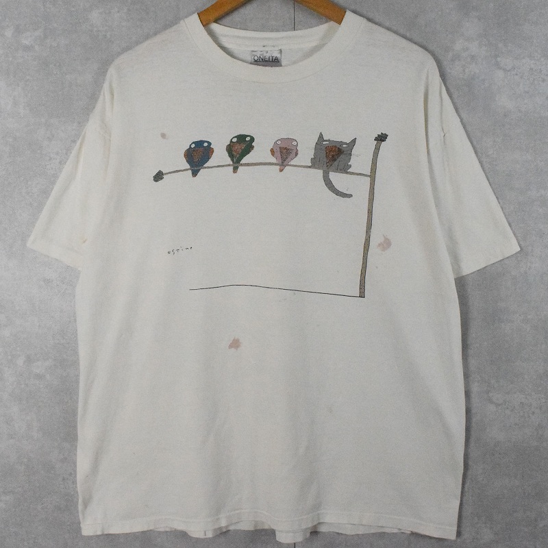 90s 90年代 リチャード・スタイン 鳥 猫 |ヴインテージ古着屋 90s 90年代 リチャード・スタイン 鳥 猫 |ヴインテージ古着屋