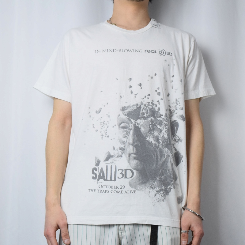 2000's SAW 3D ホラー映画プリントTシャツ