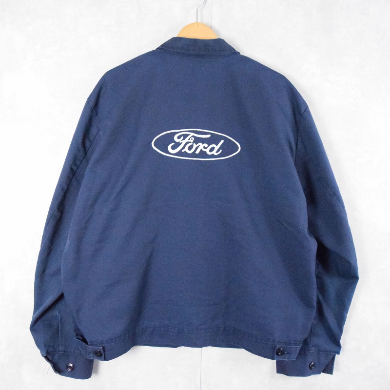 80〜90's Ford USA製 自動車メーカー ライナー付き ロゴ刺繍ワークジャケット SIZE3