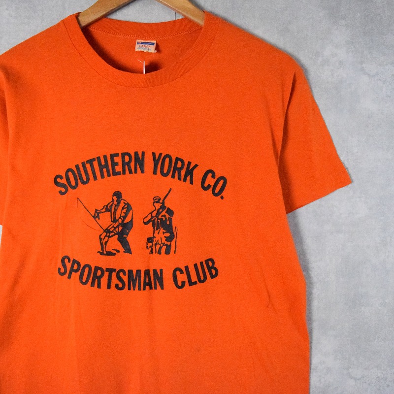 39,000円1970年代/ハッピーフェイス/リンガーTシャツ/オレンジ