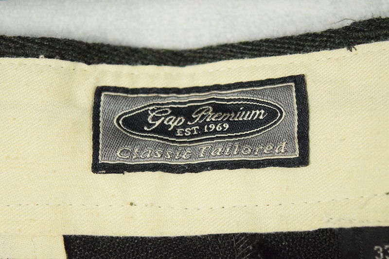 90年代 GAP PREMIUM ウールスラックスパンツ 2タック ピン