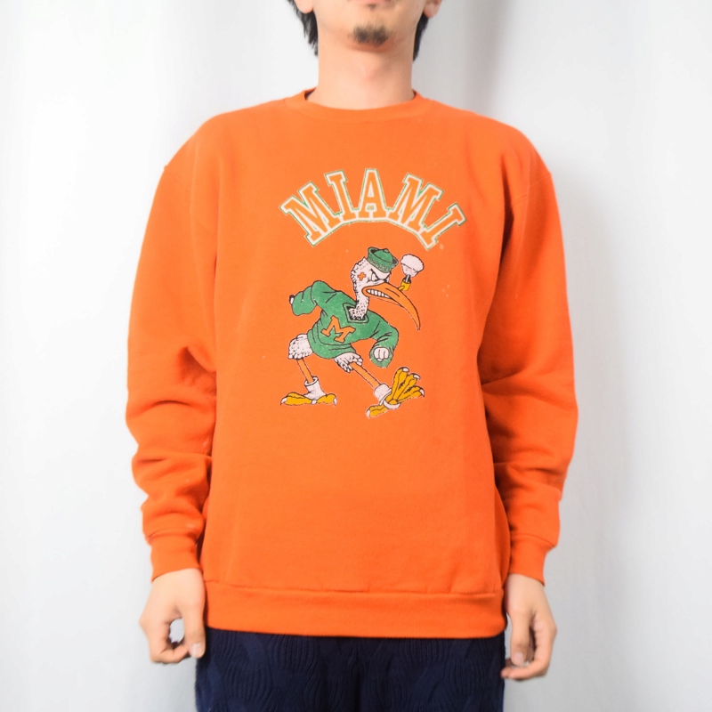80s RUSSELL vintage sweat shirt カラーフロッキー - トップス