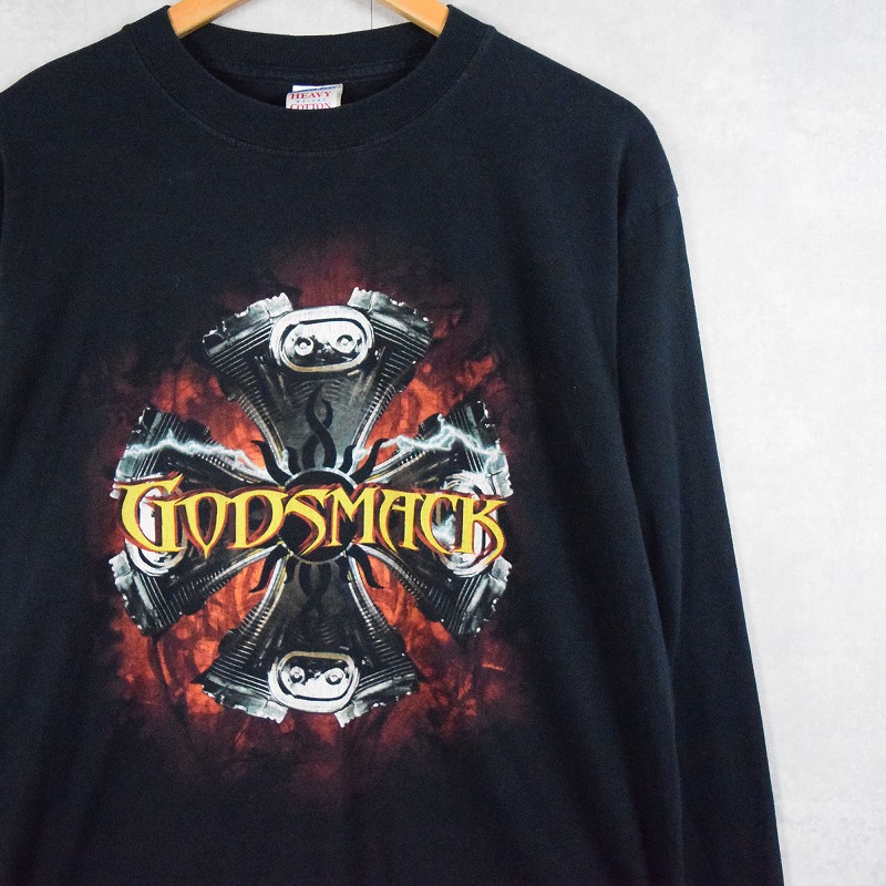 古着 ゴッドスマック 00s バンドTシャツ ミュージック ゆるだぼ 2XL