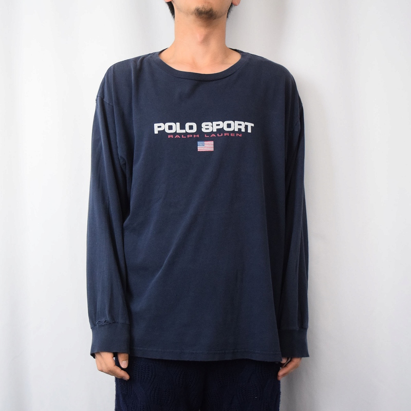 90年代 90s ポロスポーツ ラルフローレン 紺 ネイビー アメリカ