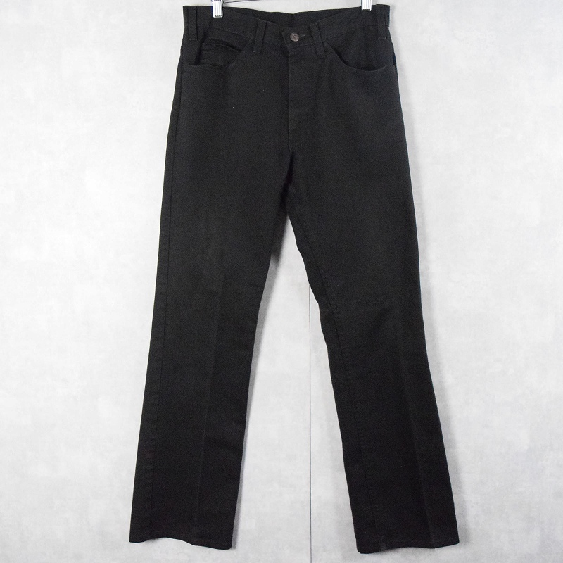 70's Levi's 517-1859 STA-PREST PANTS カツラギ ブラック W32