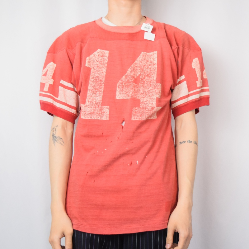 ヴィンテージ フットボール ナンバリング Tシャツ 常田 - メルカリ