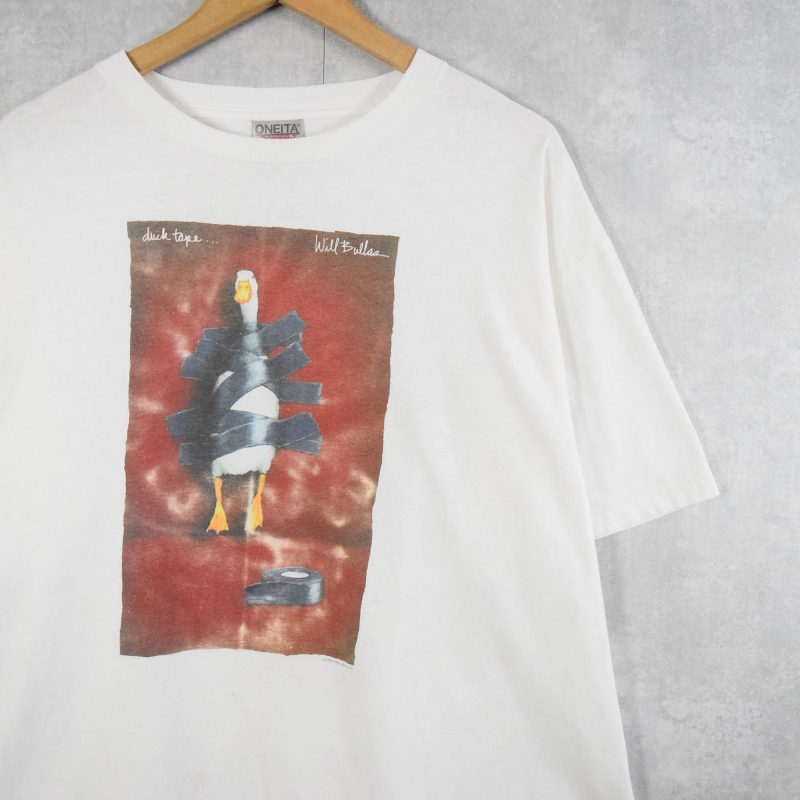 熱い販売 90年代 90s ウィル・ブラス アヒル 動物 アニマル 白 ホワイト トップス