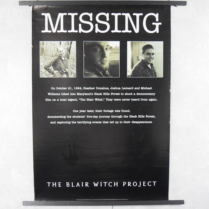 1999 The Blair Witch Project Horror movie poster