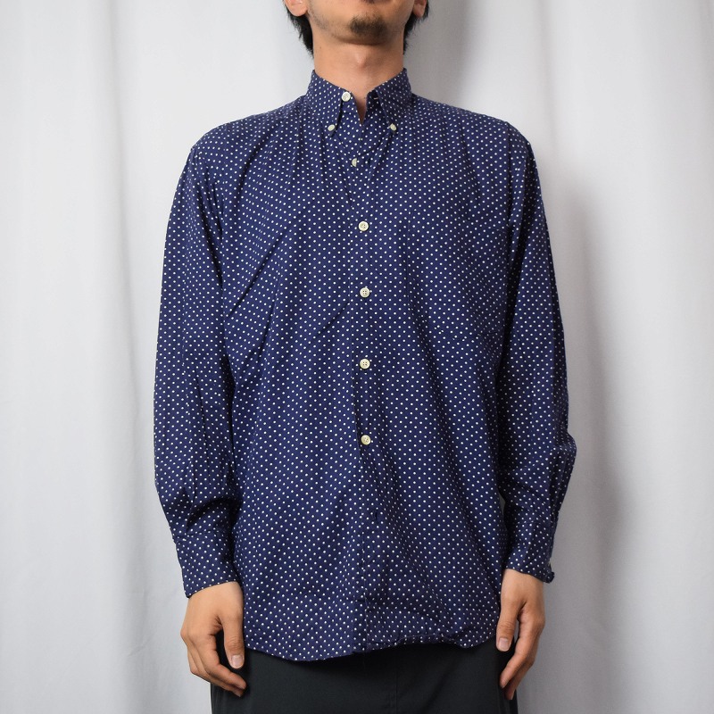 90'S OLD GAP DOT PATTERN L/S COTTON SHIRTS（オールド