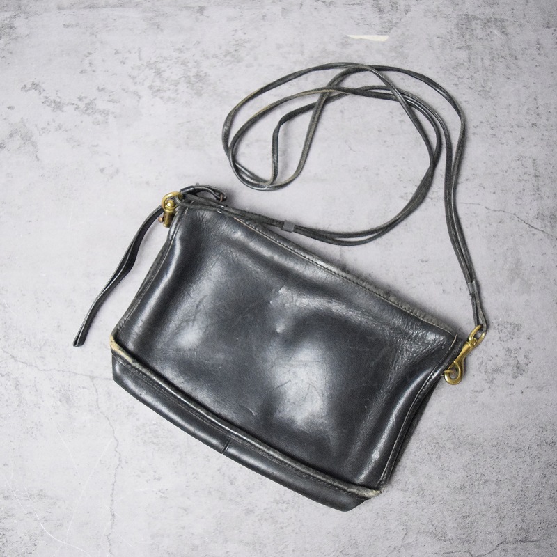 80s 80年代 OLD COACH オールドコーチ 黒 ブラック 革 アメリカ製|ヴインテージ古着屋Feeet 通販 名古屋 大須 メンズ