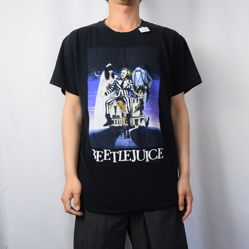 BEETLEJUICE ホラーコメディ映画 プリントTシャツ