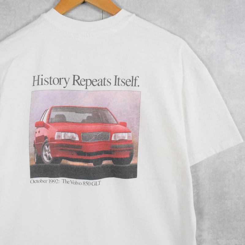 90s 90年代 ボルボ 白 ホワイト 半袖 アメリカ製 旧車 |ヴインテージ古着屋Feeet 通販 名古屋 大須 メンズ