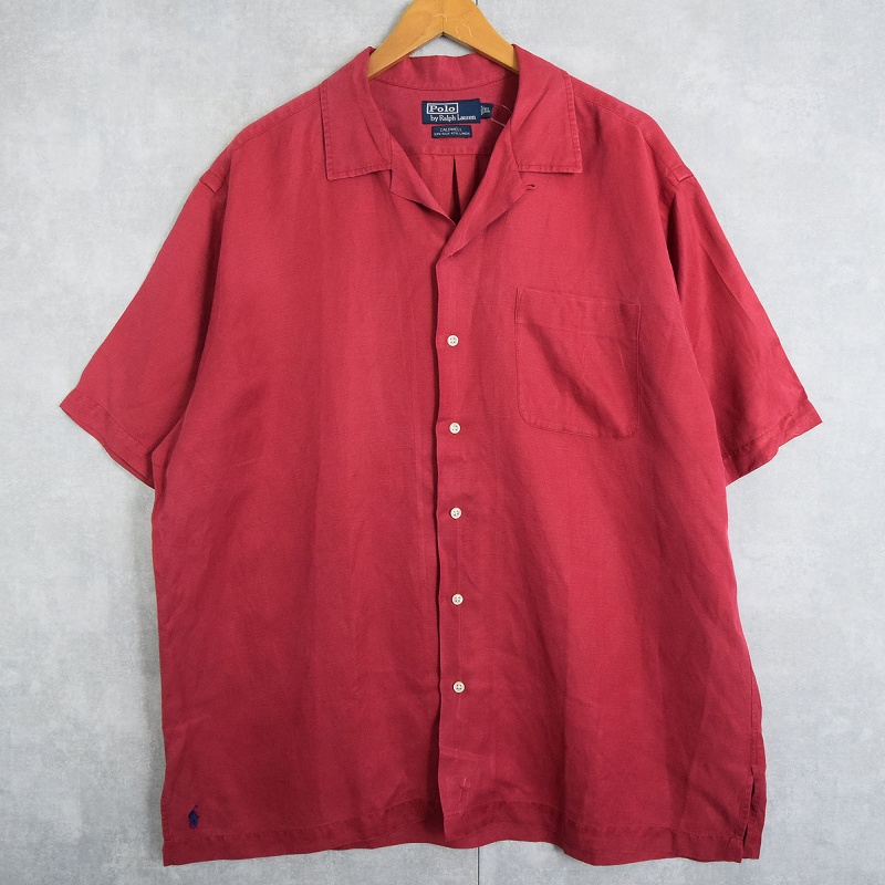 Polo Ralph Lauren ラルフローレン CALDWELL シルクリネン 開襟