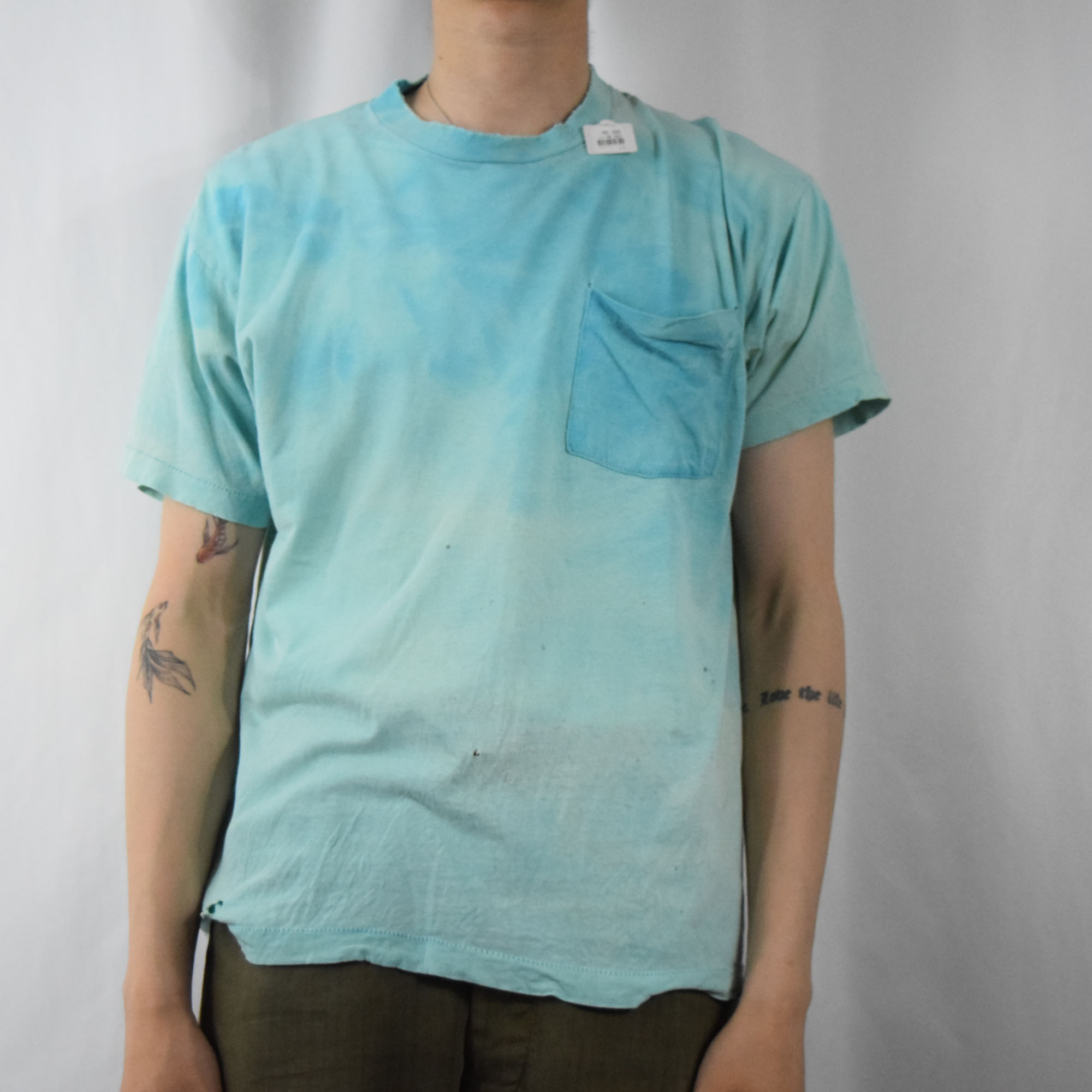 80s フルーツオブザルーム ポケT Tシャツ 無地 白 vintage usa