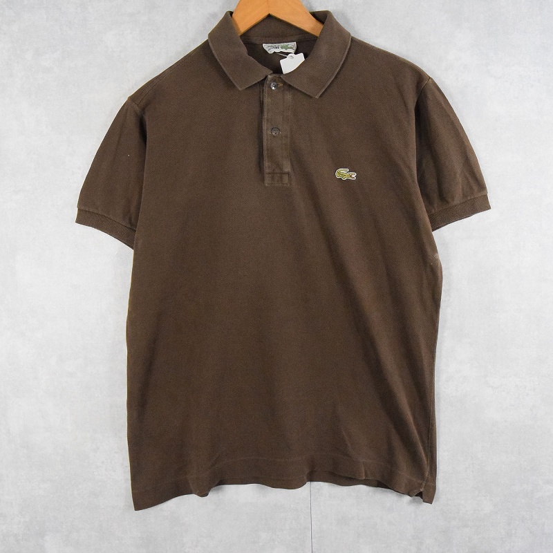 LACOSTE ラコステ 日本製 半袖ポロシャツ 3 鹿の子 ネイビー