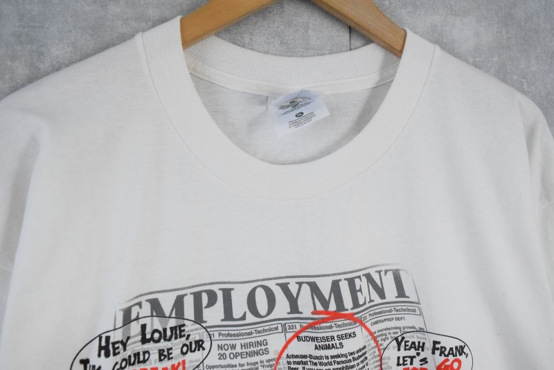90年代 90s バドワイザー 企業 白 ホワイト |ヴインテージ古着屋