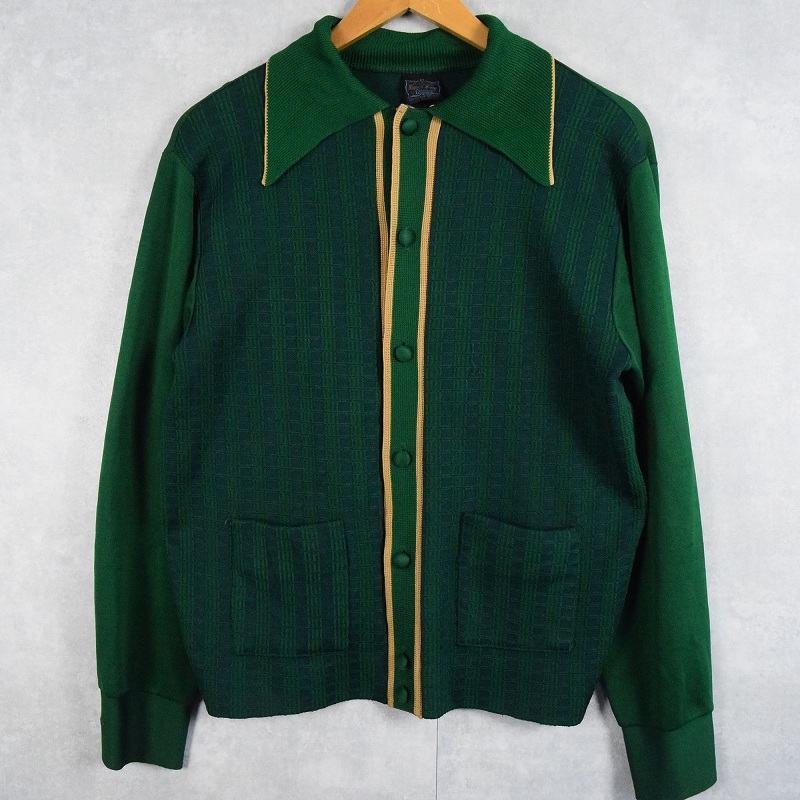 60年代 60s キャンパス 緑 カーディガン 長袖 アメリカ製 60年代 60s キャンパス 緑 カーディガン 長袖 アメリカ製