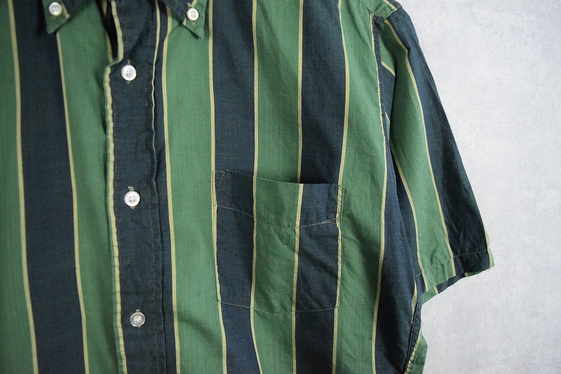 60's McGREGOR USA製 ストライプ柄 コットンボタンダウンシャツ M