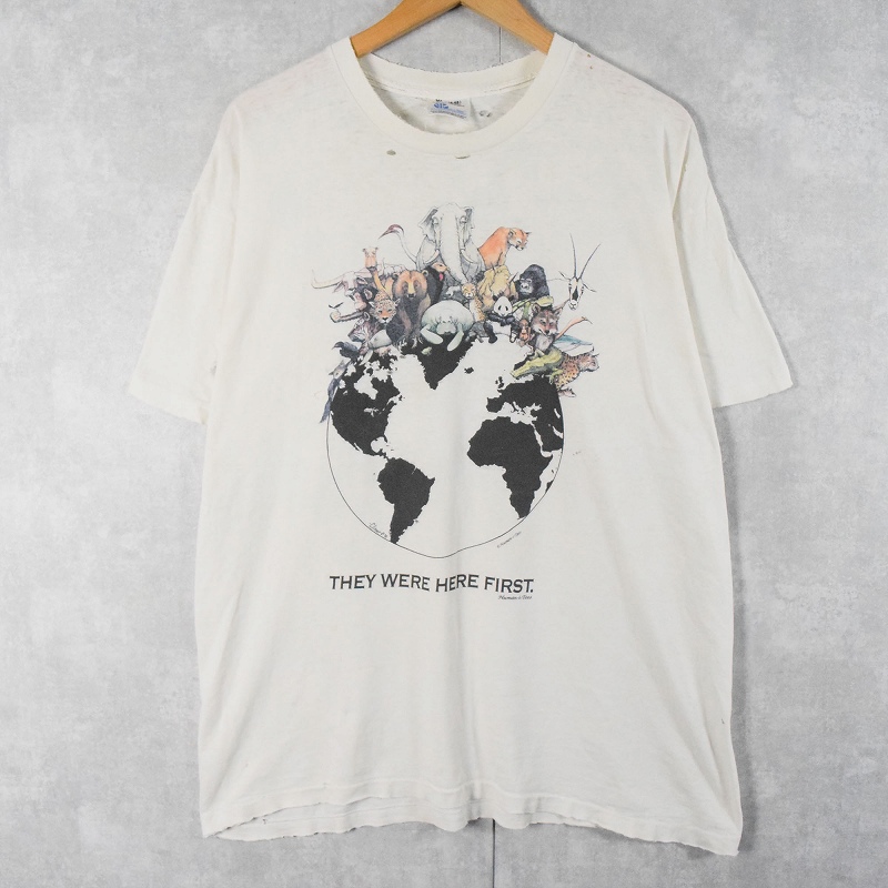 1992's USA製 Human-l-Tees アニマル プリント Tシャツ - メルカリ