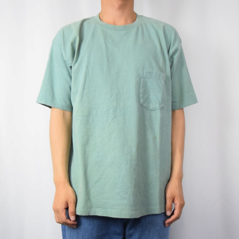 激安先着 90s 90年代 オールドギャップ OLD GAP アメリカ製 半袖 水色 トップス