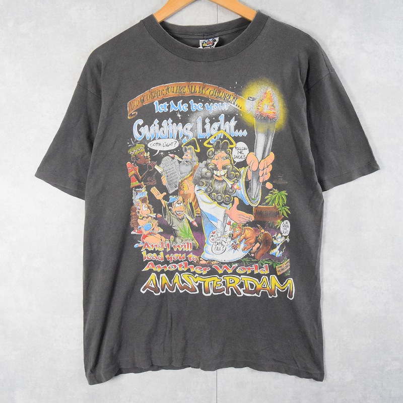 【2024】お歳暮・冬ギフト 90年代 90s 半袖 大麻 JESUS ジーザス ブラック 墨黒 トップス