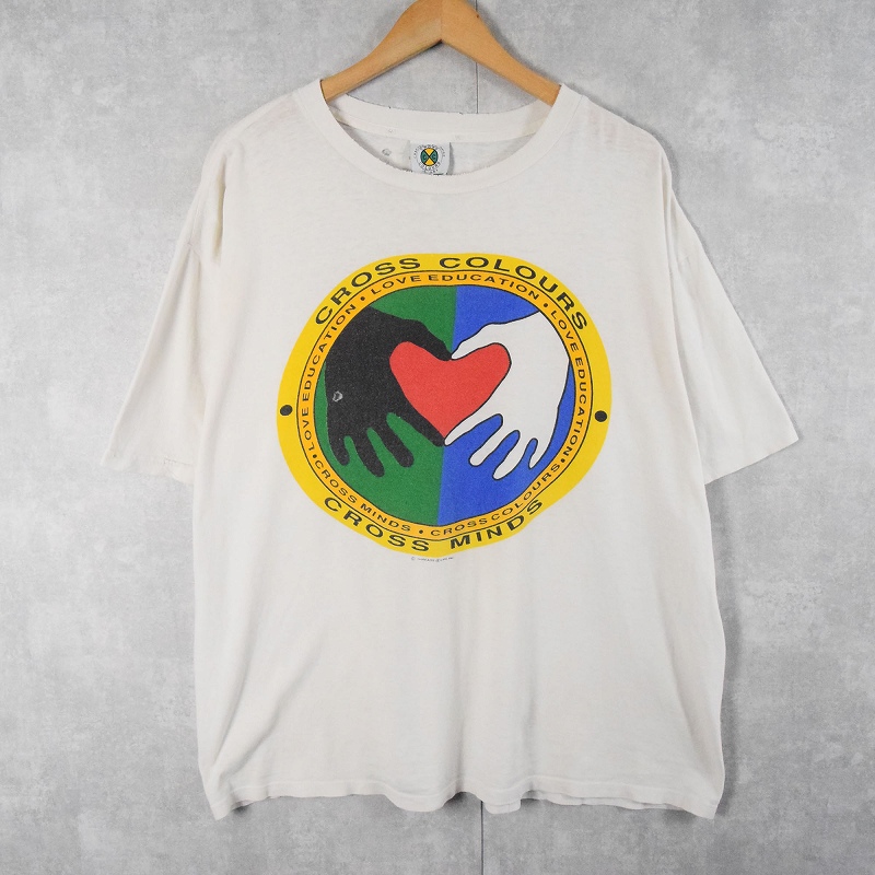 USA製 90's CROSS COLOURS クロスカラーズ Tシャツ 白 - メルカリ