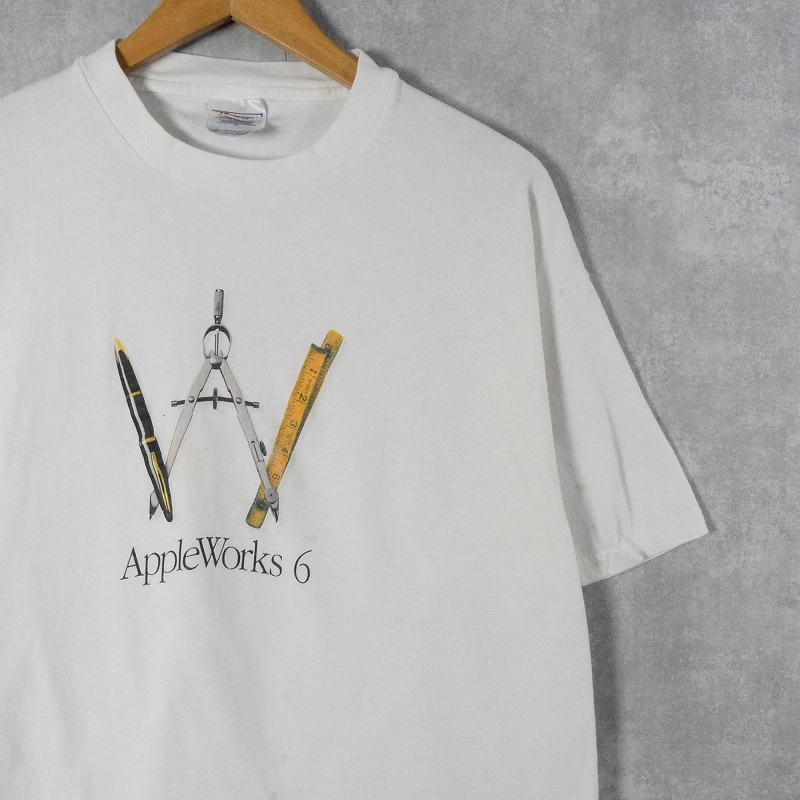 2000's Apple Works 6 プリントTシャツ XL