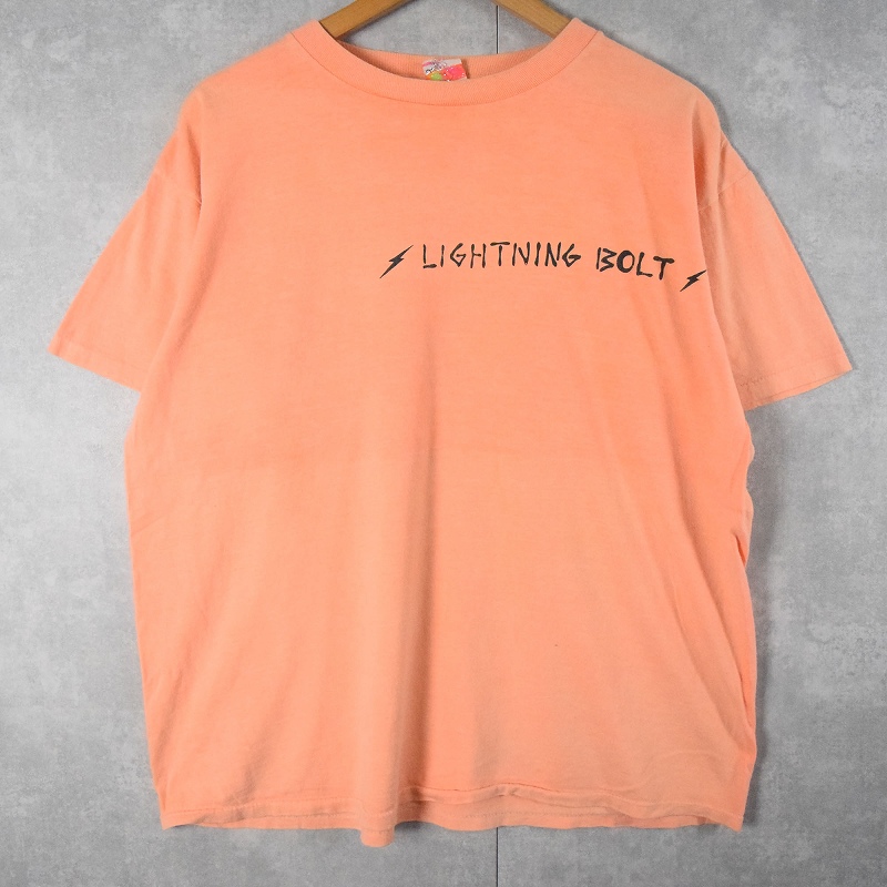 （ブランドロゴ）の人気ランキング 90's LIGHTNING XL プリントTシャツ サーフブランド 後染め USA製 BOLT トップス