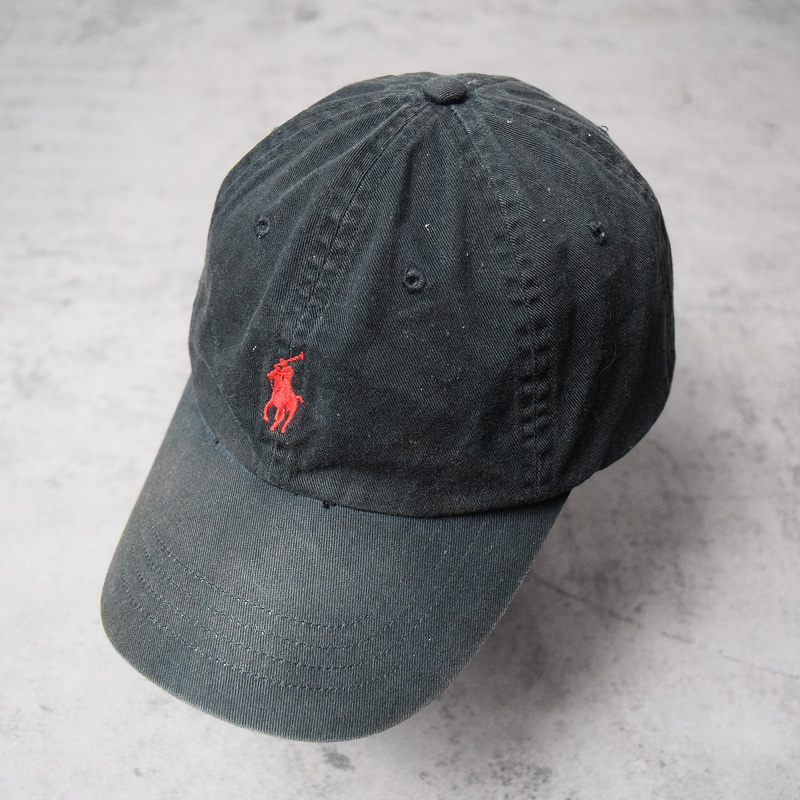 POLO Ralph Lauren ロゴ刺繍 コットンキャップ BLACK ONE SIZE