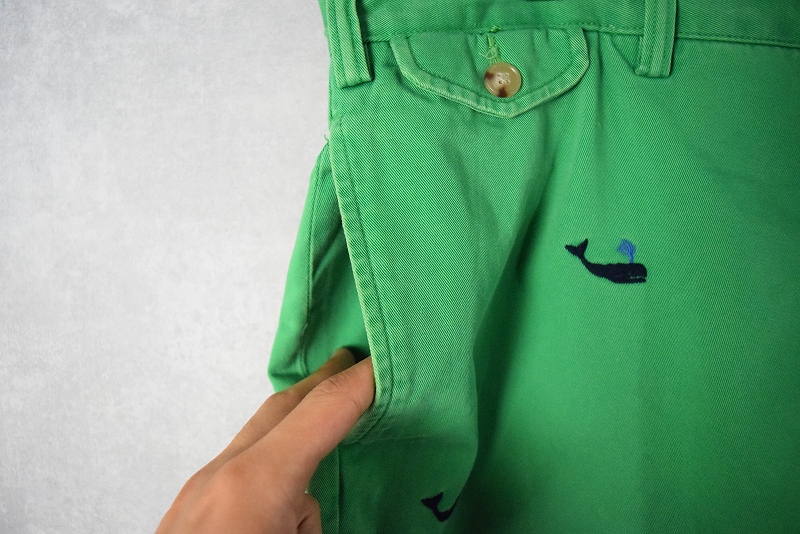 ポロラルフローレン ショートパンツ 緑 グリーン 魚 フィッシュ