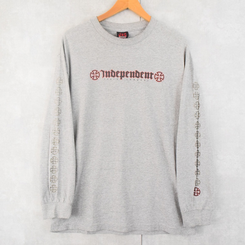 90's〜 USA製 INDEPENDENT スケートブランドプリントロンT L