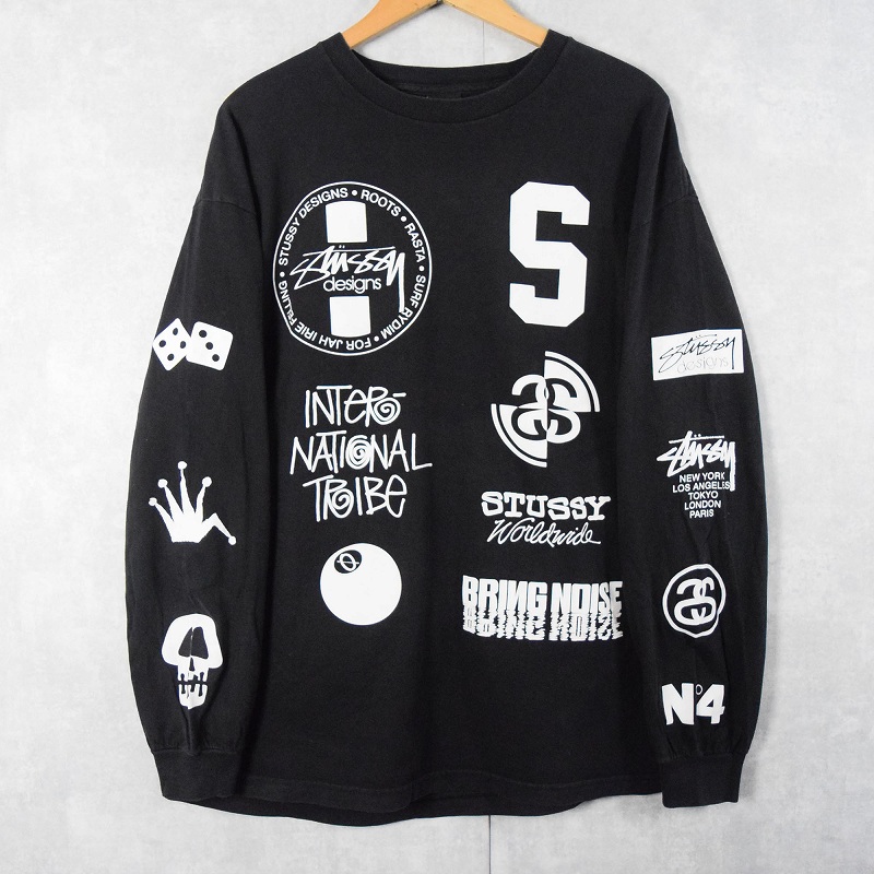 STUSSY ロゴプリントロンT XL