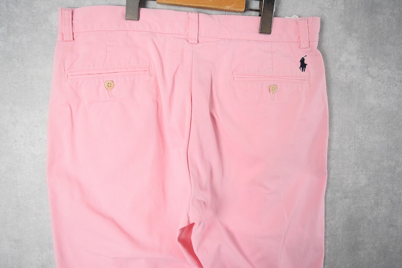00s POLO RALPH LAUREN チノ トラウザー ピンク ゴールデン