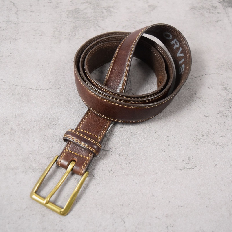 ORVIS USA製 レザーベルト BROWN