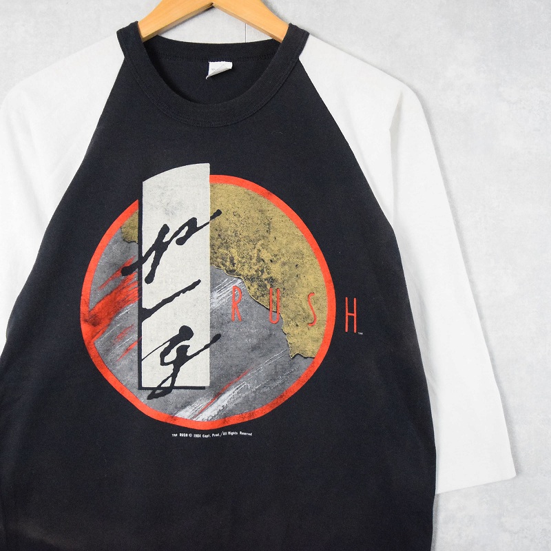 80's RUSH ロックバンド ラグランTシャツ L
