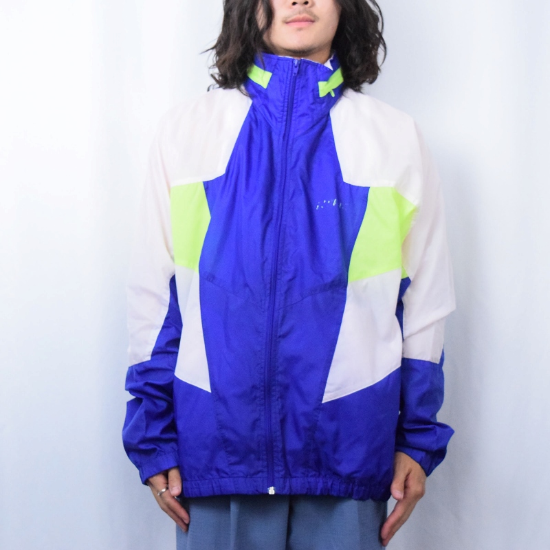 NIKE 90S ナイロンジャケット テニスロゴ ネイビー Mサイズ