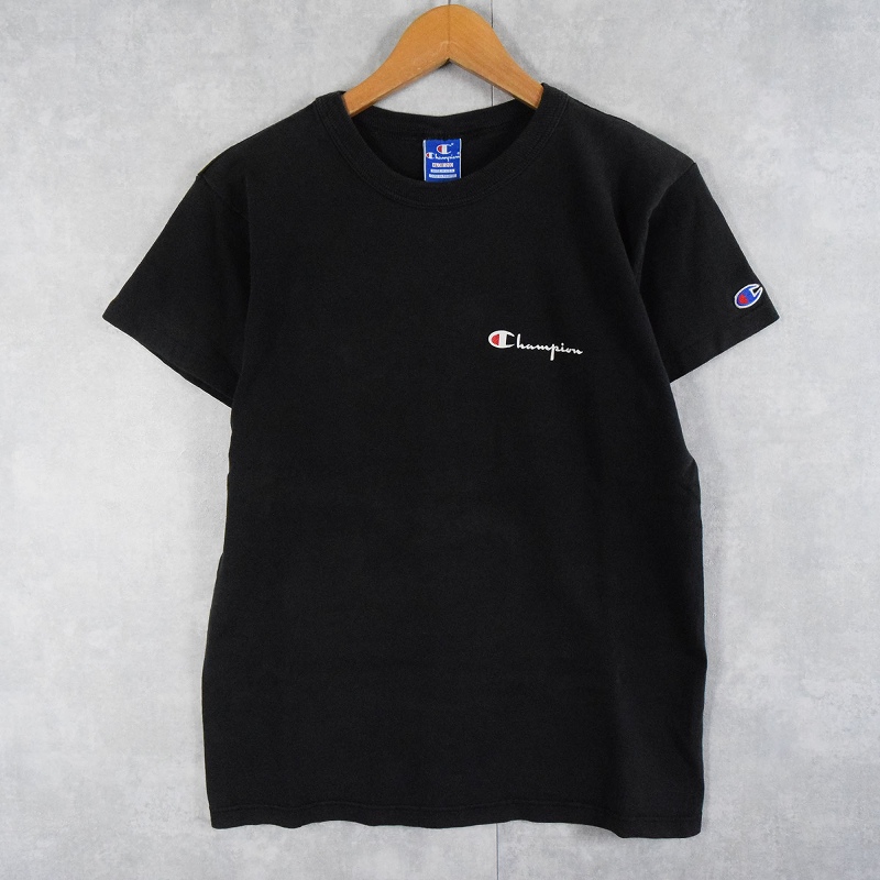激安通販サイト 人気 90s 90年代 チャンピオン 半袖 ブラック 黒 アメリカ製 半袖Tシャツ