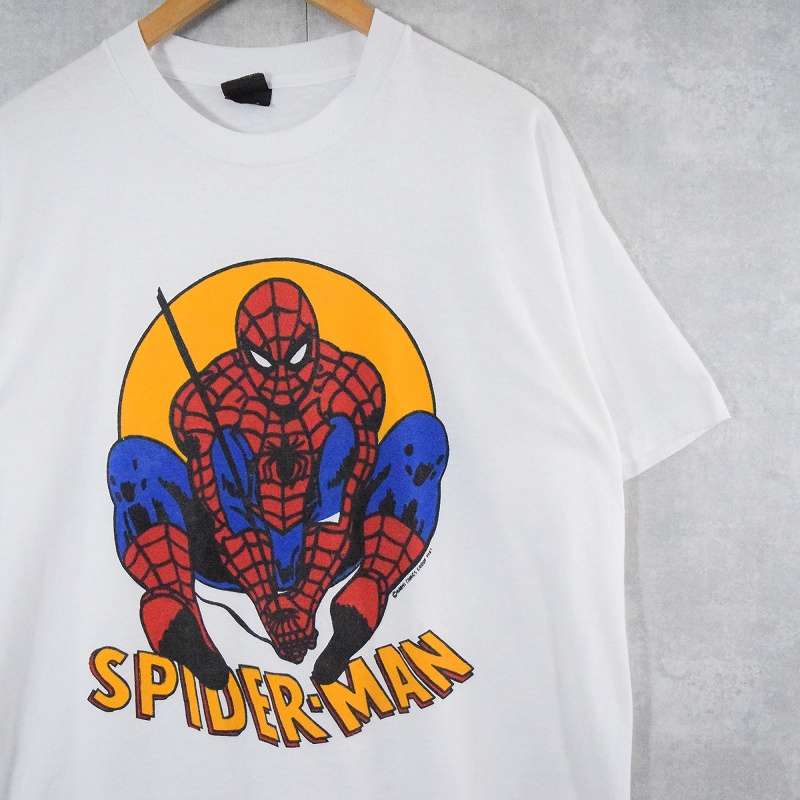 80〜90's MARVEL SPIDER-MAN CANADA製 キャラクタープリントTシャツ XL