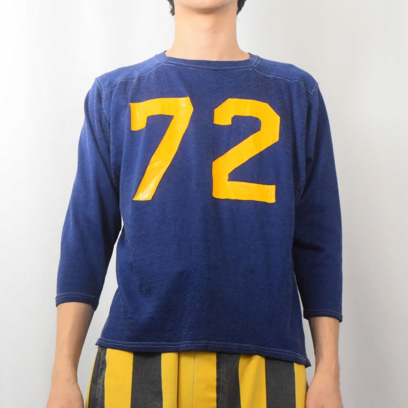 【​限​定​販​売​】 70s ばけれ フットボールTシャツ ラッセルアスレティック シャツ