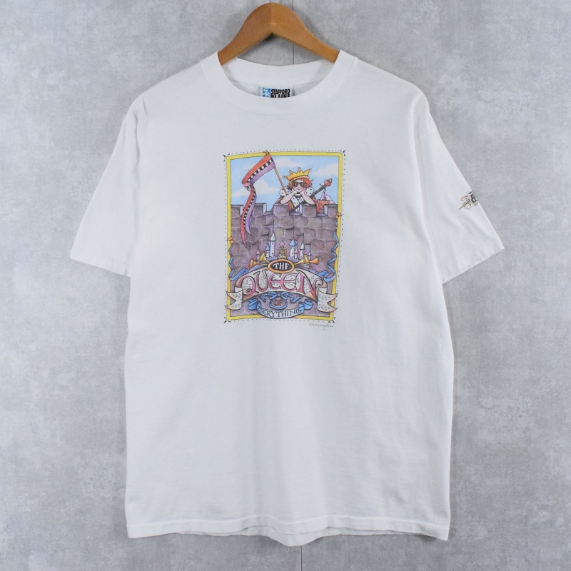 【コンビニ受取対応商品】 90年代 90s 白 アート メアリー・エンゲルブライト アメリカ製 トップス