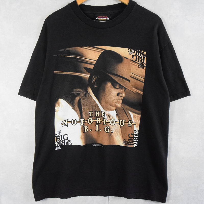 90年代 90s ノートリアスビッグ ビギー ブラック 黒 追悼 hiphop ヒップホップ ラップ ミュージック 音楽 | ビンテージ古着屋Feeet  通販 名古屋 大須 メンズ
