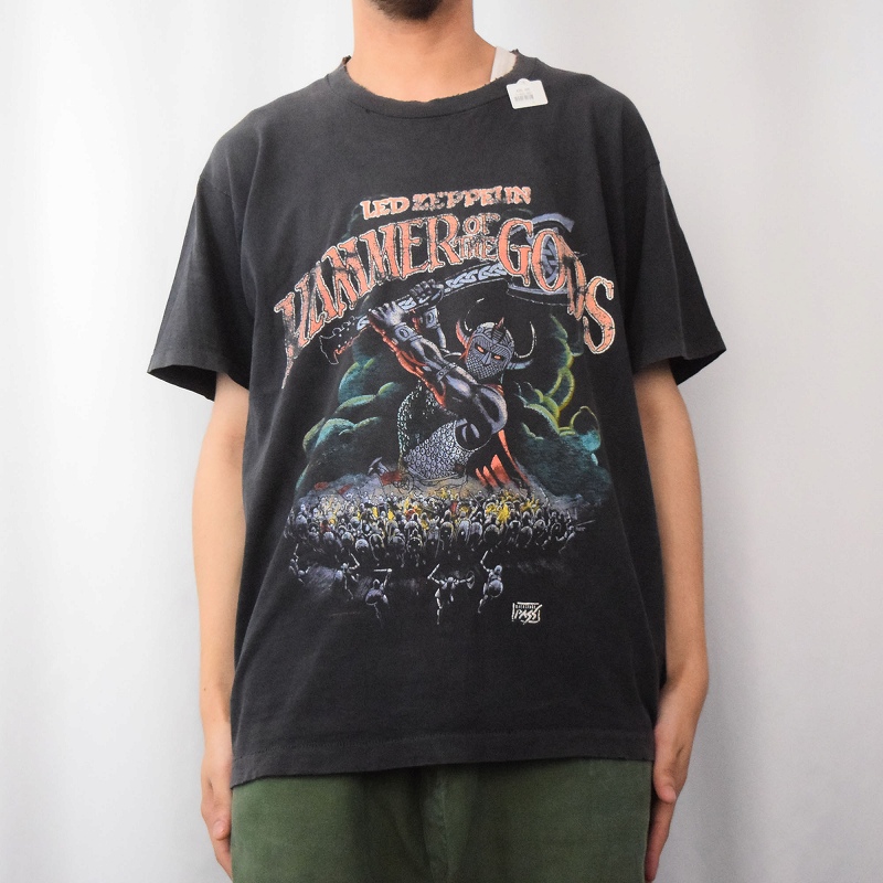 90年代 90s レッドツェッペリン バンT ミュージック 音楽 黒 ブラック | ビンテージ古着屋Feeet 通販 名古屋 大須 メンズ
