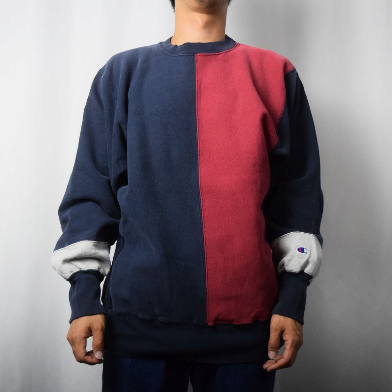 90's Champion REVERSE WEAVE USA製 クレイジーパターンスウェット XL