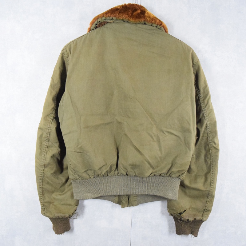 楽天市場】40's ビンテージ ☆ 民間 アルパカ ライナー付き B-15 タイプ フライト ジャケット ( メンズ L 程) 古着 40年代  ミリタリー カーキ USAAF| 中古 男性 B15 US ARMY AIR FORCE ブルゾン ジャンパー フライトジャケット シビリアン  オリーブ ムートン -