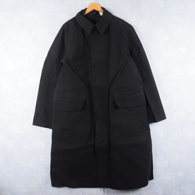 マッキントッシュ コート ロング ゴム引き 黒 ベルト付き 32 S